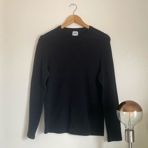 ZARA Spain Like New Black Pullover
